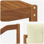 vidaXL Ensemble de canapés d'extérieur 7 pc Naturel et Crème