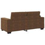Canapé loveseat vidaXL Marron 140 cm en simili cuir