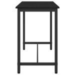 vidaXL table Chêne noir 100 x 50 x 76 5 cm Bois d'ingénierie et acier