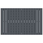 vidaXL Ensemble de salle à manger pour jardin 9 Pièces Anthracite Acier