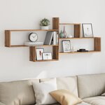 vidaXL Étagère murale chêne artisanal 167 5x18x68 cm bois ingénierie