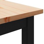 vidaXL banc Naturel 110 x 35 x 45 cm Bois de pin massif