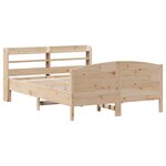 vidaXL Cadre de lit sans matelas 135x190 cm bois de pin massif
