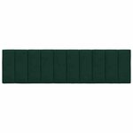 vidaXL Coussin de tête de lit Hanko vert foncé 180 cm velours