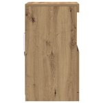 Buffet vidaXL avec lumières LED Chêne Artisan 41x37x67 cm