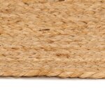 vidaXL Tapis Jute tressé 180 cm Rond