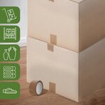 Pack and Move - Lot 10 cartons déménagement seconde main - 57 x 39 x 34 cm - Cartons réemployés - Seconde vie - 1 adhésif offert