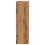 vidaXL Bibliothèque chêne artisanal 40x24x76 cm bois d'ingénierie