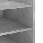 vidaXL Table de chevet gris béton 45x50x50 cm bois d'ingénierie