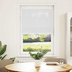 vidaXL Store plissé blanc 80x100 cm largeur du tissu 79 4 cm polyester