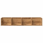 vidaXL Étagère murale à CD chêne artisanal 100x18x18cm bois ingénierie