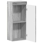 vidaXL Armoire murale de salle de bain avec étagère TULUM Gris Sonoma