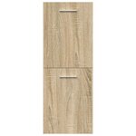 vidaXL Ensemble de meubles de salle de bain 4 Pièces chêne sonoma