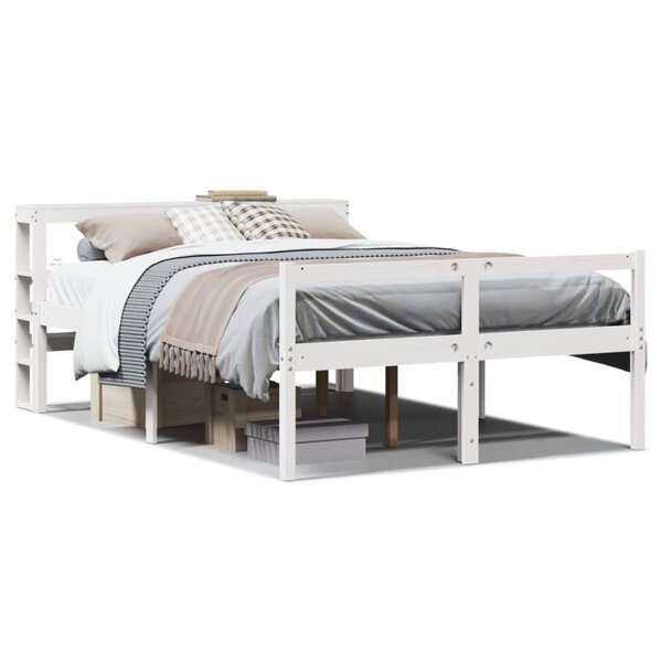 vidaXL Lit pour personne âgée avec tête de lit sans matelas 120x190 cm