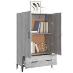 vidaXL Buffet Sonoma gris 70x31x115 cm Bois d'ingénierie