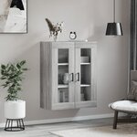 vidaXL Armoire murale sonoma gris 69 5x34x90 cm
