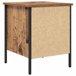 vidaXL Cabinet de Chevet avec tiroir Bois ancien 40 x 42 x 50 cm