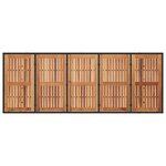 Ensemble de Dîner de Jardin 9 pièces vidaXL Noir Rattan Synthétique Acacia