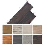 vidaXL Dalles de plancher PVC autoadhésif 5 02 m² 2 mm marron foncé