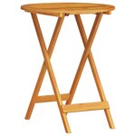 Ensemble de bistro pliable 3 pièces en acacia massif