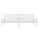 vidaXL Cadre de lit sans matelas blanc bois massif de pin 180x200 cm