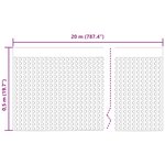 vidaXL Feuille de drainage nervurée 2 Pièces Noir 0 5 x 20 m HDPE