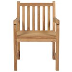 vidaXL Chaises de jardin lot de 2 et coussins rouge Bois teck massif
