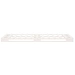 vidaXL Lit de palette blanc 100x200 cm bois de pin massif