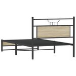 vidaXL Cadre de lit sans matelas chêne sonoma 100x190 cm