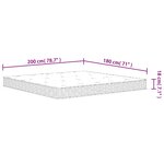 vidaXL Matelas à ressorts bonnell moyen 180x200 cm