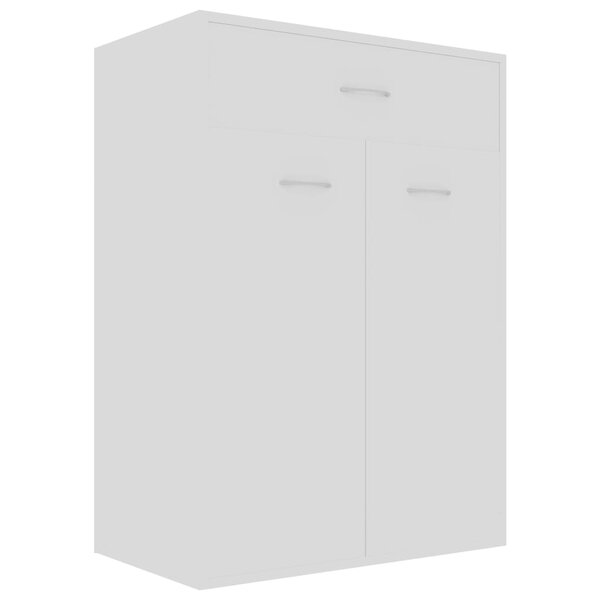 vidaXL Armoire à chaussures Blanc 60x35x84 cm Bois d'ingénierie