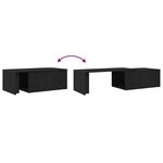 vidaXL Table basse Chêne noir 150 x 50 x 35 cm Bois d'ingénierie