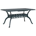 vidaXL Ensemble de salle à manger pour jardin 5 Pièces Vert Aluminium