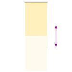 vidaXL Store enrouleur occultant jaune largeur du tissu 55 7 cm