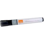 Lot de 10 marqueurs effaçables liquid ink tableau blanc pointe biseautée 4mm noir nobo