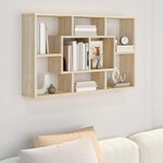 vidaXL Étagère murale Chêne Sonoma 85x16x52 5 cm Bois d'ingénierie