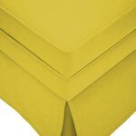 vidaXL Fauteuil long avec traversin et accoudoir droit jaune velours