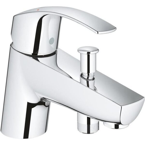 GROHE Mitigeur bain/douche Eurosmart 33412002 - Limiteur de température - Clapet anti-retour - Chrome