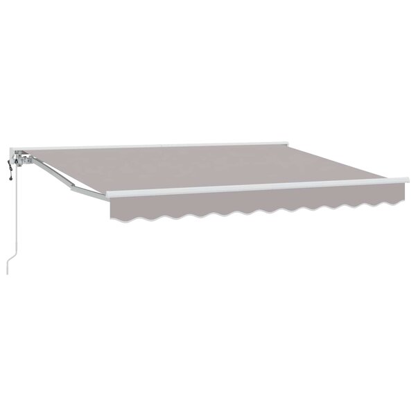 vidaXL Auvent rétractable électrique Gris clair 3 x 2 5 m