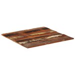 vidaXL Dessus de table carré 80x80 cm 15-16 mm Bois de récupération