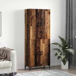 vidaXL Haut Armoire Bois ancien 69 5 x 34 x 180 cm Bois d'ingénierie