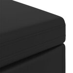 vidaXL Tabouret Noir Cuir Synthétique et Bois Composite