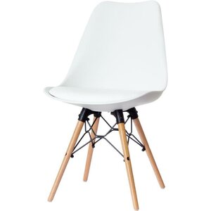 Lot de 2 chaises dogewood hêtre blanc