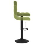 vidaXL Tabourets de bar lot de 2 vert clair velours