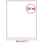 vidaXL Film pour fenêtre dépoli gris 60x1000 cm PVC