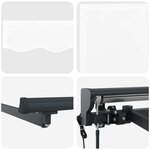 vidaXL Auvent rétractable électrique Blanc et anthracite 4 × 3 5 m