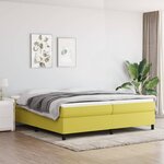 vidaXL Sommier à lattes de lit Vert 200x200 cm Tissu