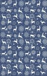 Tapis d'intérieur Noël 70 x 140 cm - Bleu