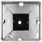 vidaXL Piquets au sol 6 Pièces Argenté 7x7x56 cm Acier galvanisé
