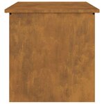 vidaXL Boîte de Rangement Extérieure Marron 55 x 50.5 x 50 cm